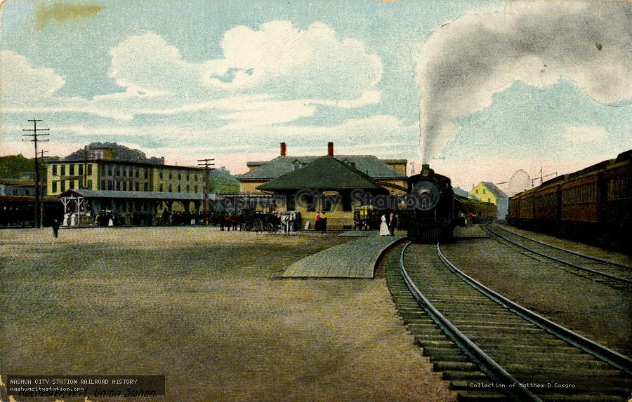 Postcard: Rochester, N.H., Union Station